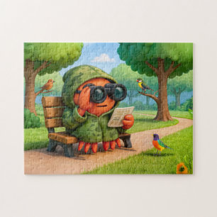 Camouflage Spy Crab Observing Park Surroundings Qu Jigsaw Puzzle