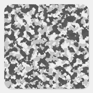 camouflage square sticker