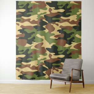 camouflage tapestry
