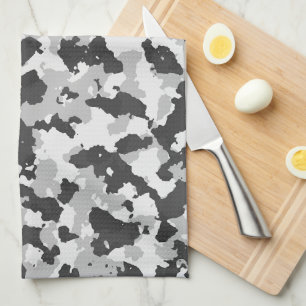 camouflage tea towel