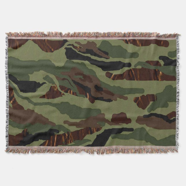 Camouflage Throw Blanket (Front)