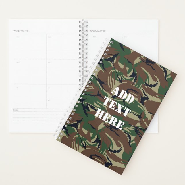Camouflage Tiger Stripe Forest Military Pattern Planner (Display)