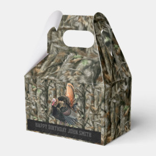 Camouflage Turkey Hunting Men's Birthday Favour Box