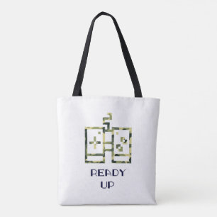 Camouflage Video Game Controller Ready Up Gamer Tote Bag