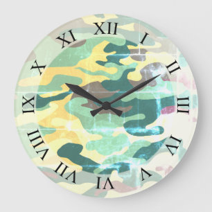 Camouflage Wall Clock