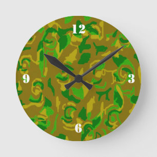 Camouflage Wall Clock