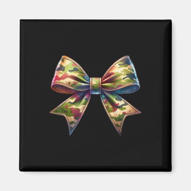 Camouflage Womens Coquette Bow Camo Bow Hunting  Magnet (Front)