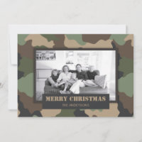 Camouflage Woodland Camo Military Christmas Photo