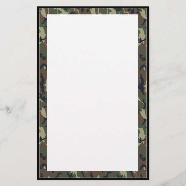 Camouflage Woodland Stationery (Front)