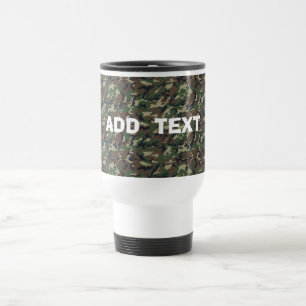 Camouflage Woodland Travel Mug