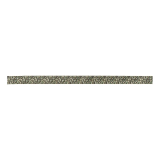 Camouflage Woodlands Satin Ribbon (Front)