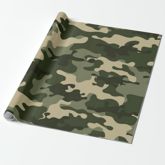 camouflage wrapping paper (Unrolled)