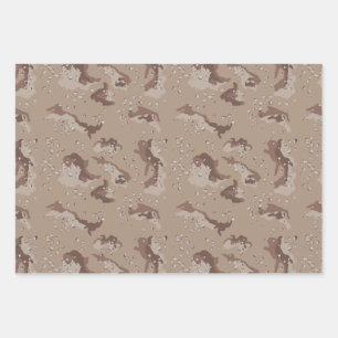 Camouflage wrapping paper, Desert Camouflage Wrapping Paper Sheet