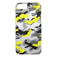 Camouflage Yellow Black Como Army Military Print