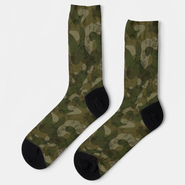 Camouflaged Texture Socks (Left)