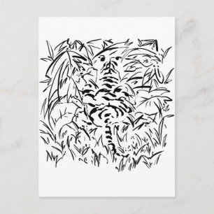 camouflaged Tiger Postcard