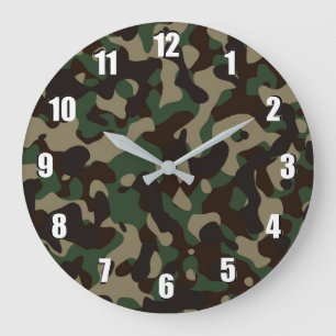 Camouflaged Wall Clock