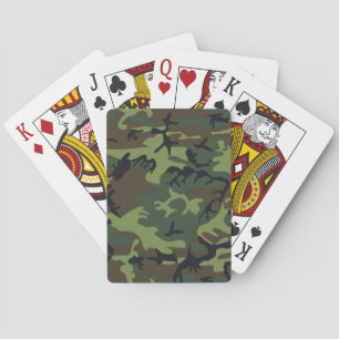 CAMOUFLAUGE PATTERN PLAYING CARDS