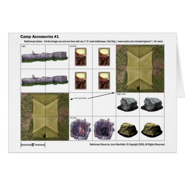 Camp Accessories - Token Card (Front Horizontal)