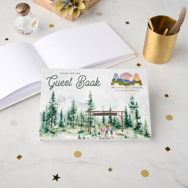 Camp Always Choose Adventures Guest Book (Front Open)