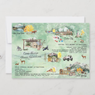 Camp Always Choose Adventures Map Insert Invitation