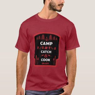 Camp And Catch Fishing Large Coffee Mug T-Shirt