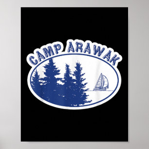 Camp Arawak Shirt Retro Summer Camp Poster