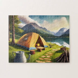 Camp Art Quiet Campsite 1 Photo Puzzles Internet