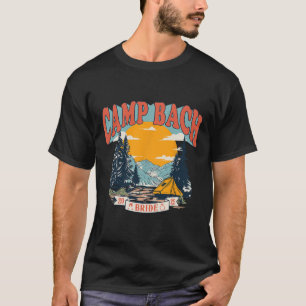 Camp Bach Bride 2025 Retro Camping Bachelorette Pa T-Shirt