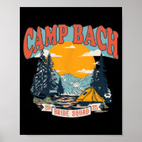 Camp Bach Bride Squad 2025 Retro Camping Bachelore