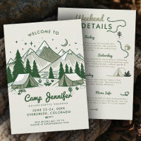 Camp Bach Camping Green 3-Day Bachelorette Party