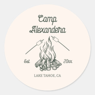  Camp Bachelorette  Classic Round Sticker