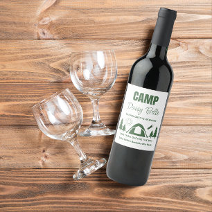 Camp Bachelorette Food and Beverage Label Set