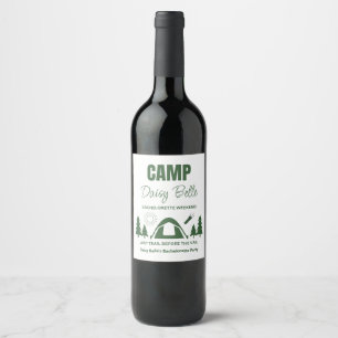 Camp Bachelorette Food and Beverage Label Set