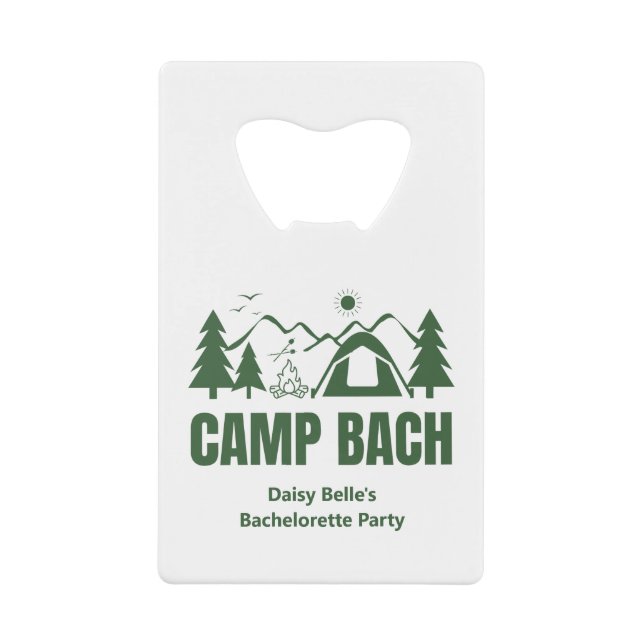 Camp Bachelorette Green Cooler (Front)