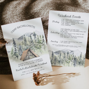 Camp Bachelorette Invitation