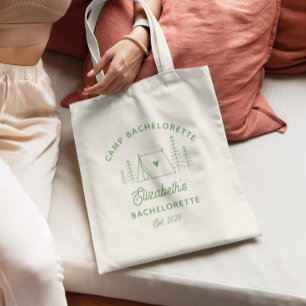 Camp Bachelorette Mountain Favour Tote Bag