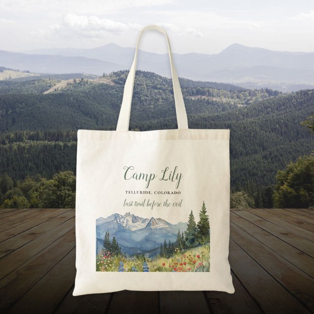 Camp Bachelorette Mountain Hiking Weekend Party Tote Bag (Camp Bachelorette Mountain Hiking Weekend Party Tote Bag)