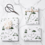 Camp Bachelorette Party Camping Bach Weekend  Wrapping Paper Sheet<br><div class="desc">A cute hand drawn design featuring bachelorette camping theme illustrations. This green and white camp bach weekend design is ideal for glamping camping bachelorette weekends,  camping girls bachelorette parties in mountain,  forest or lake destinations.</div>