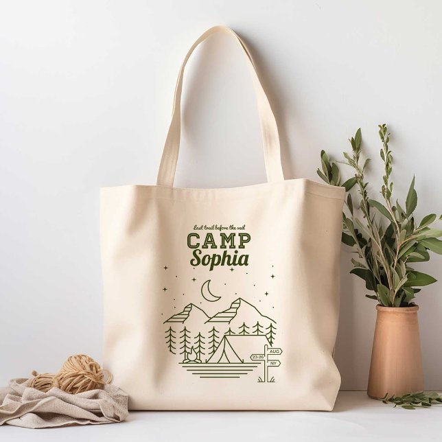Camp Bachelorette Party Glamping Tote Bag (Creator Uploaded)