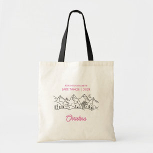 Camp Bachelorette Party Modern Bride Bridesmaid Tote Bag