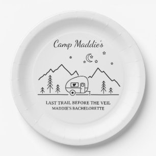 Camp Bachelorette Party Paper Plate