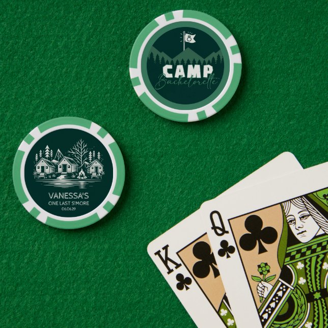 Camp Bachelorette Poker Chips (Poker Table (Double))