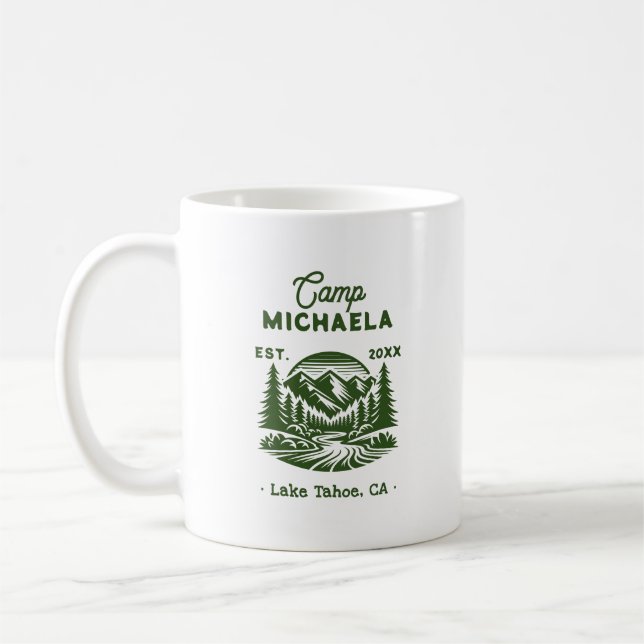 Camp Bachelorette Retro Coffee Mug (Left)