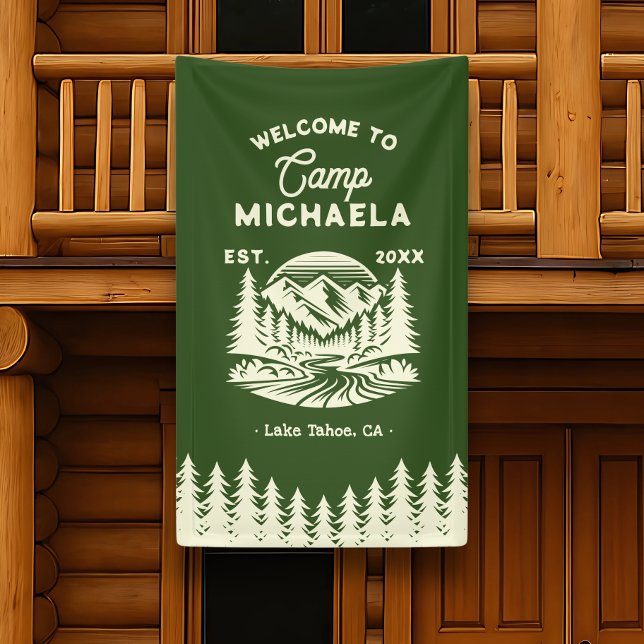 Camp Bachelorette Retro Welcome Banner (Creator Uploaded)