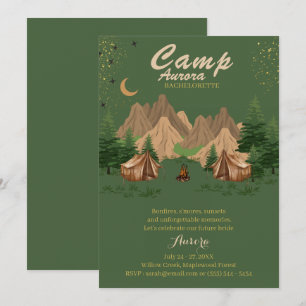 Camp Bachelorette Weekend Adventure Invitation