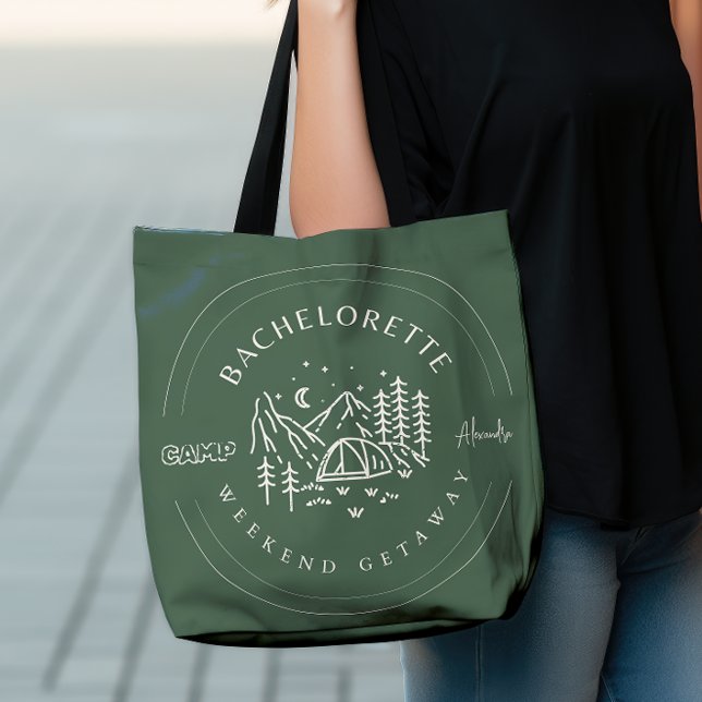 Camp Bachelorette Weekend Itinerary Tote Bag (Creator Uploaded)