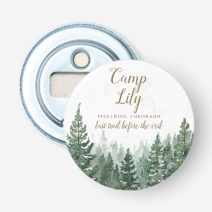 Camp Bachelorette Woodland Forest Weekend Party Bottle Opener