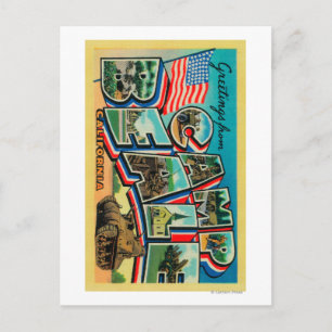 Camp Beale, California - Large Letter Scenes Postcard