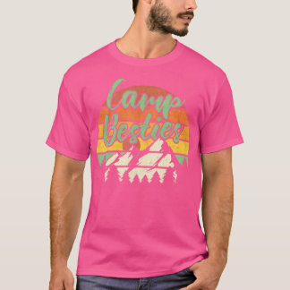 Camp Besties Outdoor Sunset Best Friend Matching C T-Shirt